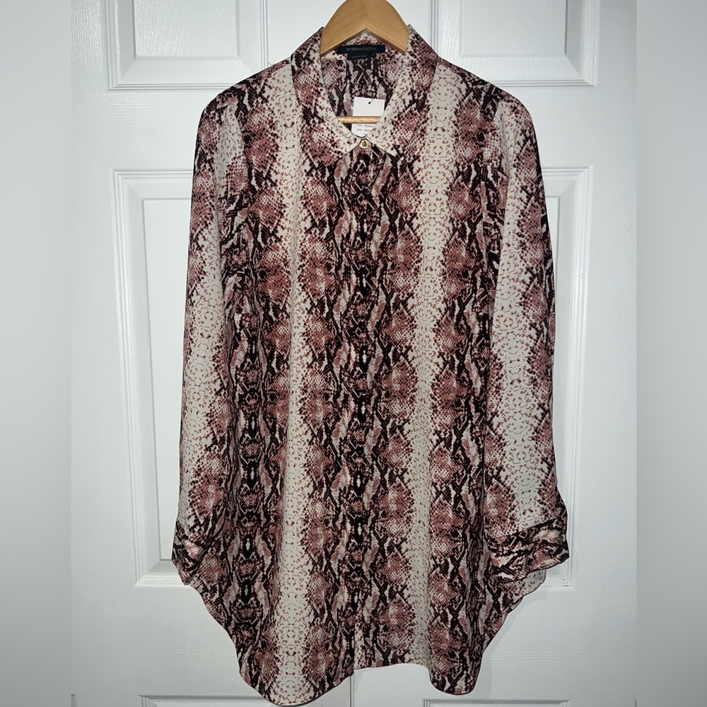 BCBGMaxAzria Button Top